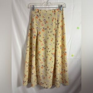 VTG Classic Elegant Floral Cottagecore Maxi Skirt Women’s Size S/M